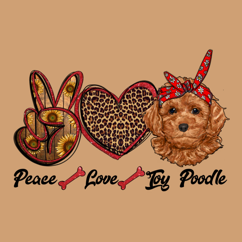 Peace Love Toy Poodle Vintage Tee by RanaPortraitStore | Teevron