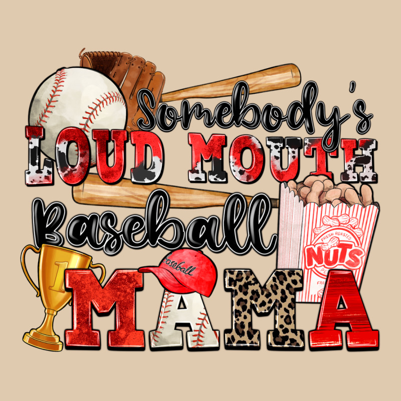 Somebody's Loud Mouth Baseball Mama Heavyweight Sweatshirt by Zillion Design Studio | Teevron