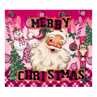 merry pink christmas santa | Teevron