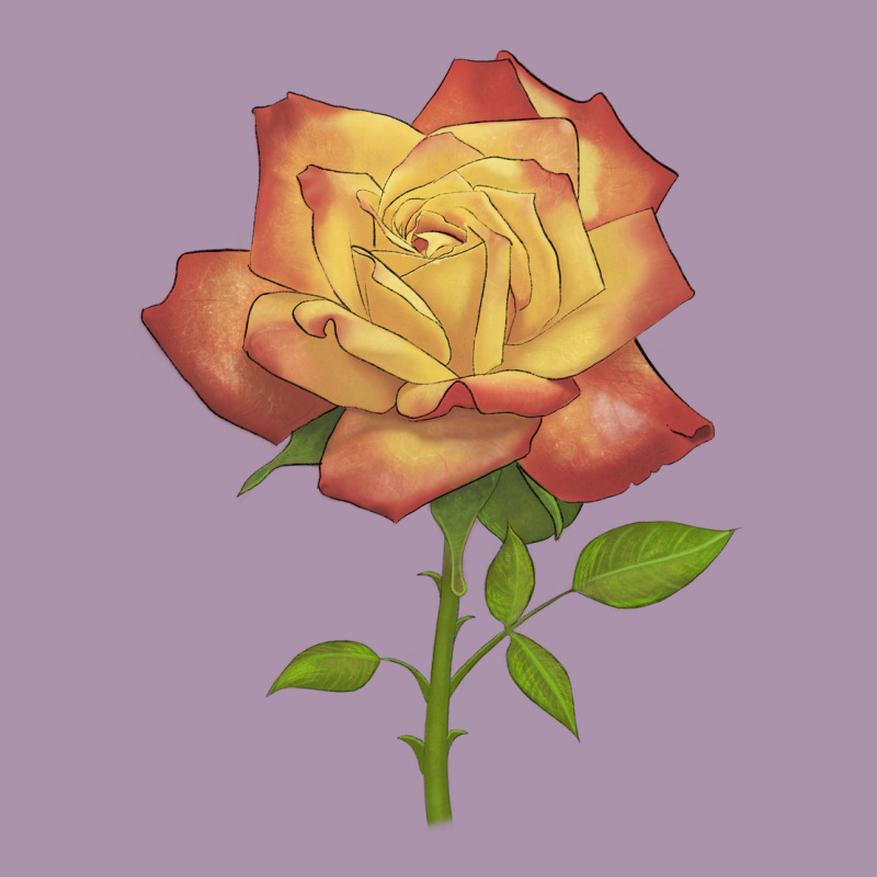 Rainbow's End Rose Heavyweight Hoodie by LillyAllenDesigns | Teevron