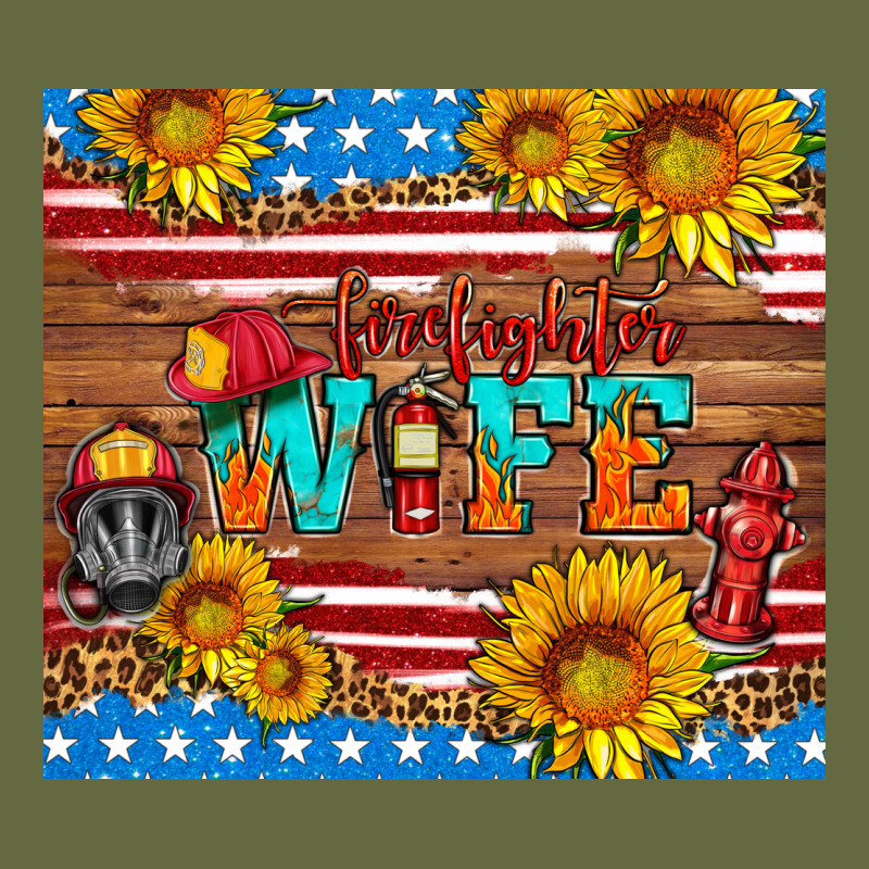 American Flag Firefighter Wife Long Sleeve Tee by HRA Design Shop | Teevron