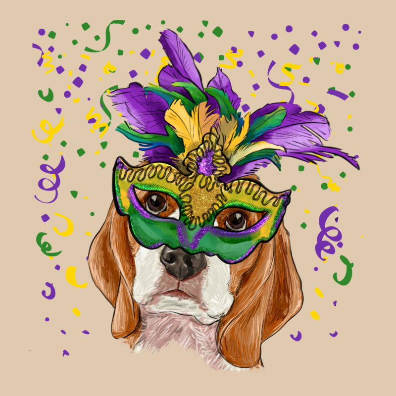 Mardi Gras  Mask Beagle Heavyweight Sweatshirt by RanaPortraitStore | Teevron