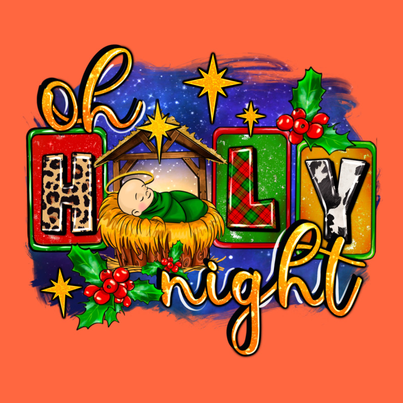 Oh Holy Night With Baby Jesus For Christmas Premium Hoodie by MaliasSmallBusiness | Teevron