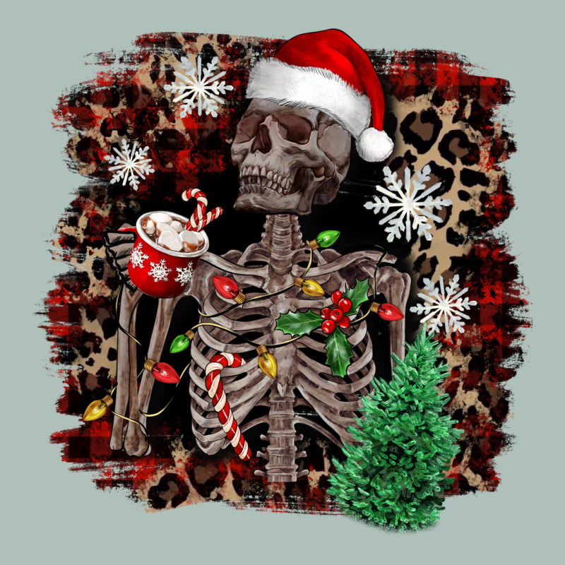 Skeleton With Coffee Cup Christmas Heavyweight Hoodie by NancyCooperArtShop | Teevron