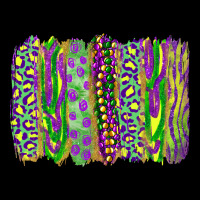 Mardi Gras Brush Stroke Heavyweight Sweatshirt | Teevron