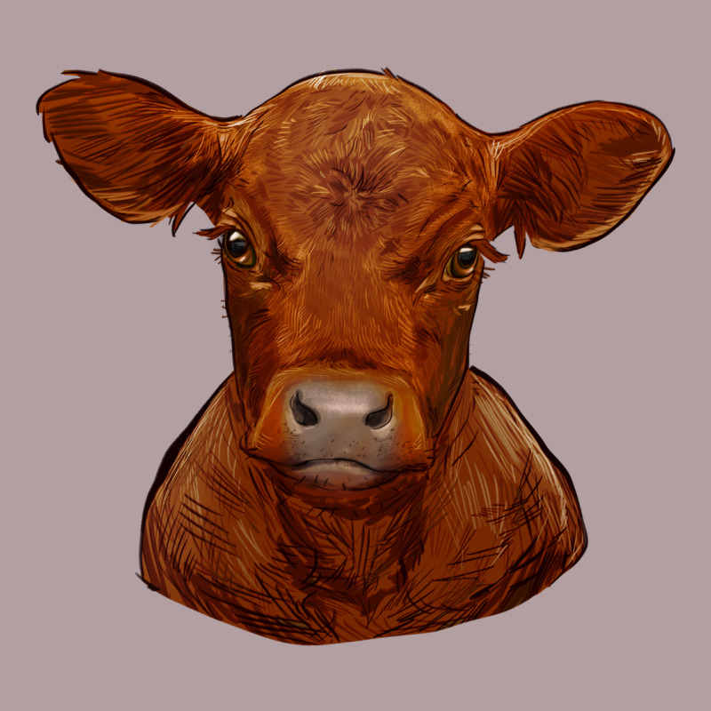 Red Angus Calf Vintage Hoodie by RanaPortraitStore | Teevron