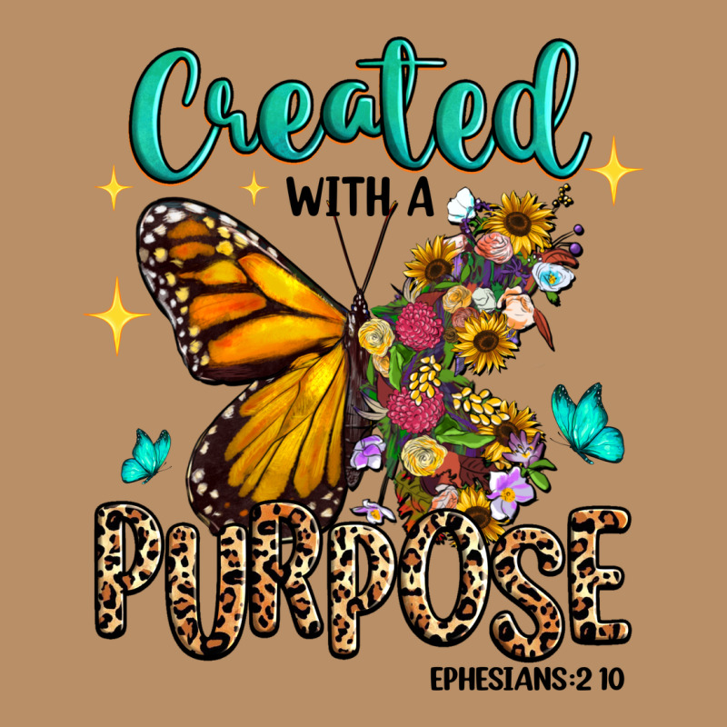 Created With A Purpose Ephesians 2 10 Vintage Hoodie by RanaPortraitStore | Teevron