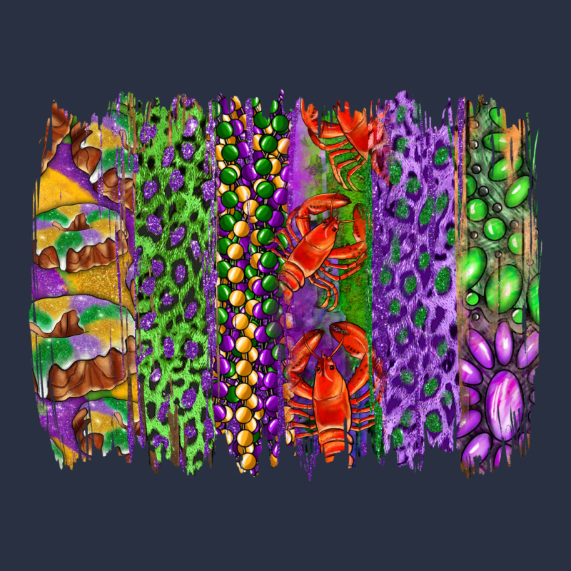 Mardi Gras Brush Strokes King Cake And Craw Fish Heavyweight Sweatshirt by RanaPortraitStore | Teevron