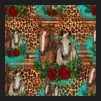 Horses With Roses Seamless Pattern Classic Tee | Teevron