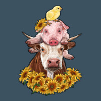 Cow With Pig And Chick Urban Heavy Tee | Teevron