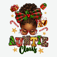 Auntie Claus Afro Messy Bun Urban Heavy Tee | Teevron