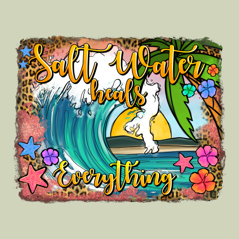 Salt Water Heals Everything Heavyweight Hoodie by Jasminsmagicworld | Teevron
