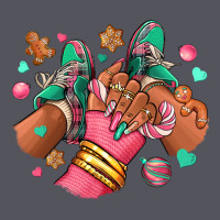 Pink Christmas Black Girl Sneakers Vintage Hoodie | Teevron