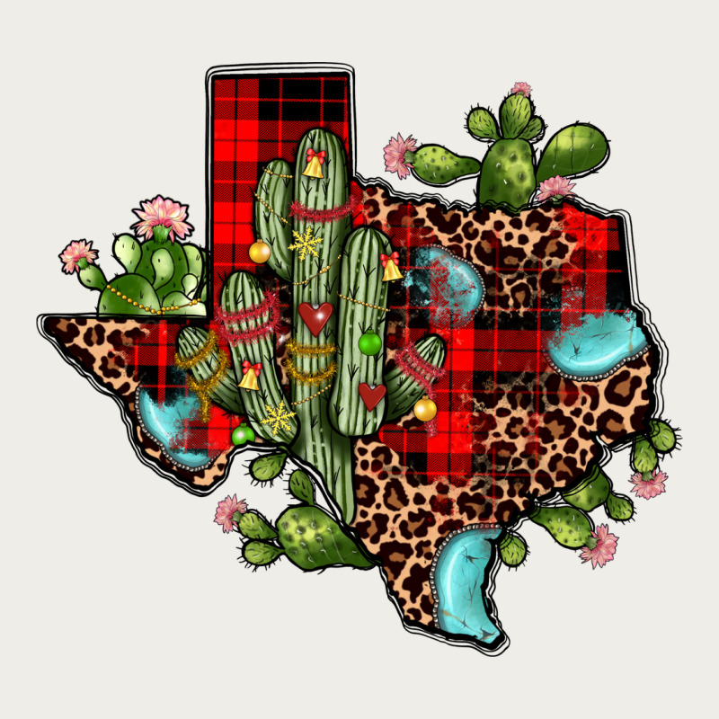 Cactus Christmas Texas Map Zipper Hoodie by JahusDesignShop | Teevron