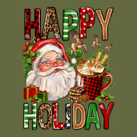 Happy Holiday Santa Claus Christmas Long Sleeve Tee | Teevron