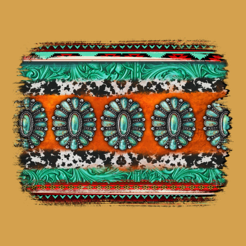 Turquoise Western Background Urban Hoodie by Jasminsmagicworld | Teevron