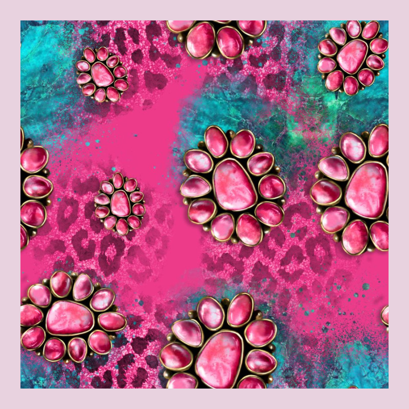 Pink Turquoise Gemstoes Seamless Pattern Classic Tee by HRA Design Shop | Teevron