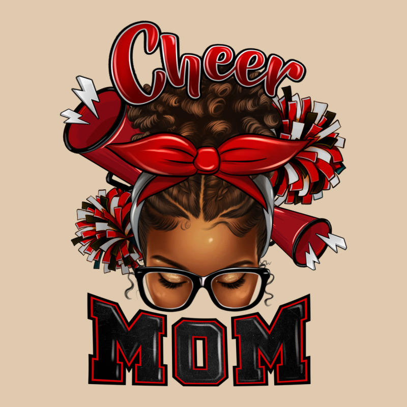 Cheer Mom Afro Messy Bun Heavyweight Sweatshirt by texasbilliewilder | Teevron