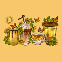 Sunflower Coffee Cups Vintage Hoodie | Teevron