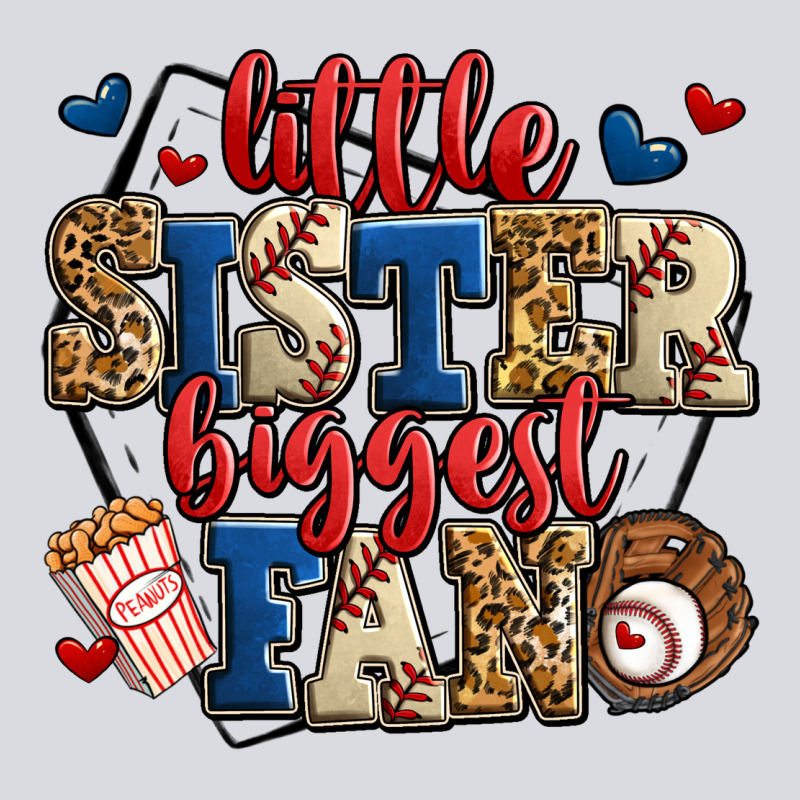 Little Sister Biggest Fan Baseball Zipper Hoodie by Jasminsmagicworld | Teevron