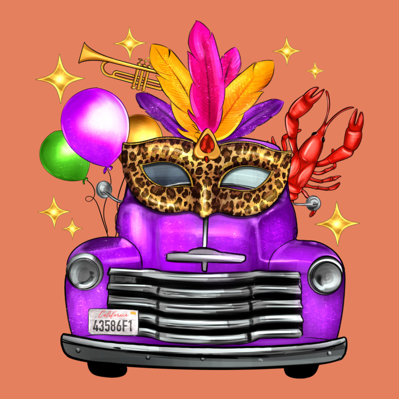 Mardi Gras Truck Leopard Mask Classic Tee by FaDigitalArtStudio | Teevron