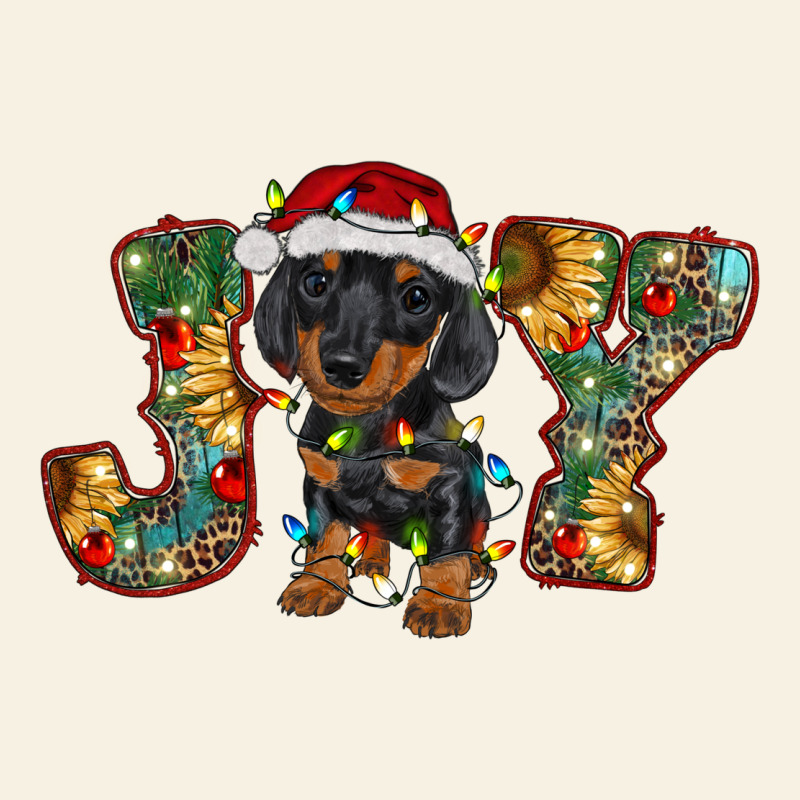 Dachshund Puppy Christmas Joy Vintage Tee by RanaPortraitStore | Teevron