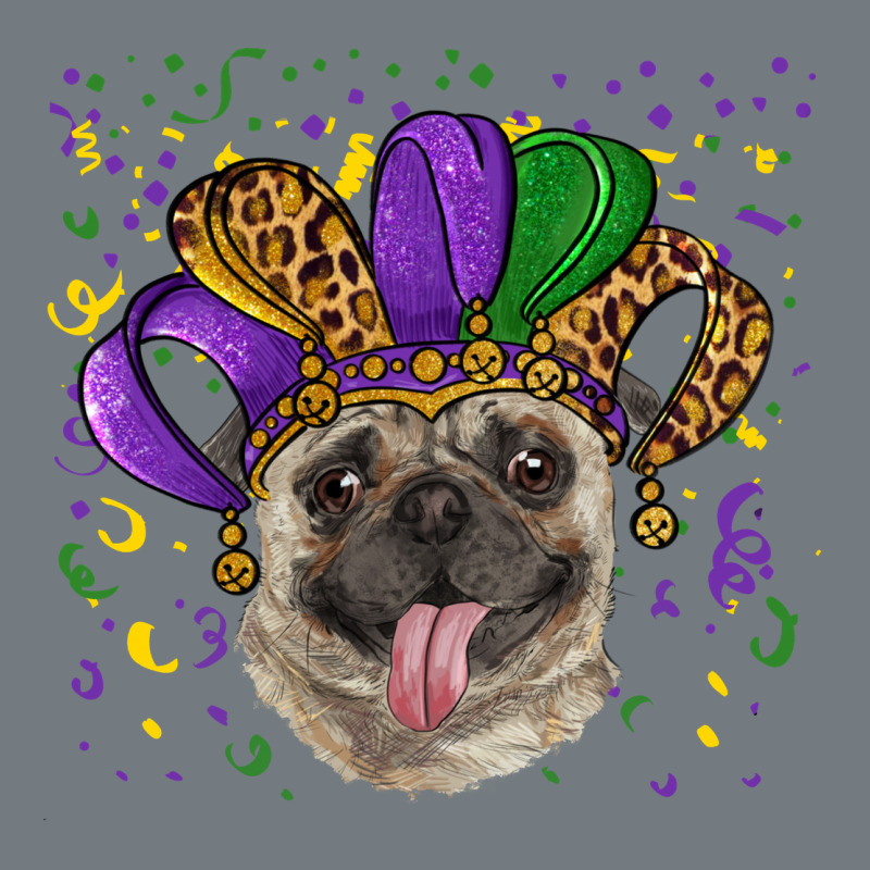 Mardi Gras Hat Pug Heavyweight Sweatshirt by RanaPortraitStore | Teevron