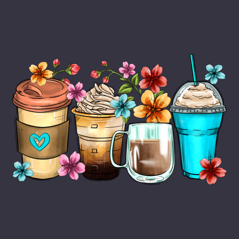 Flowers With Coffee Vintage Hoodie by Zillion Design Studio | Teevron