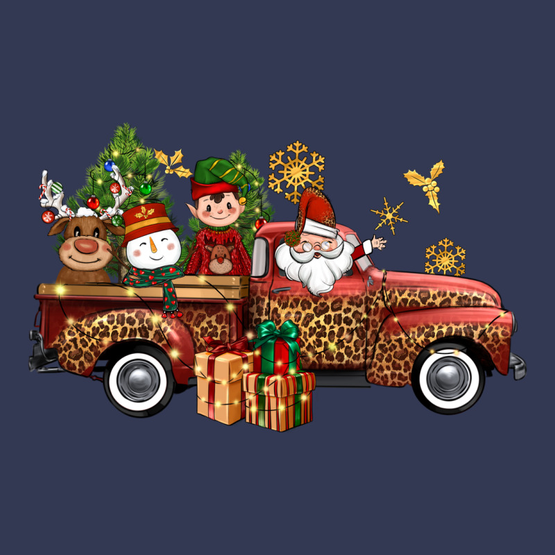 Christmas Truck Elf Santa Snowman Reindeer Heavyweight Hoodie by NancyCooperArtShop | Teevron