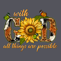 With God All Things Are Possible With Sunflower Vintage Hoodie | Teevron