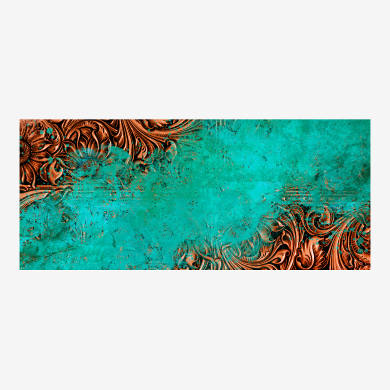 Tooled Leather Turquoise Glitter 11oz Mug Urban Hoodie by Jasminsmagicworld | Teevron