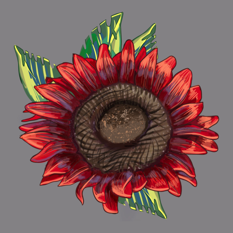 Procut Red Sunflower Heavyweight Hoodie by LillyAllenDesigns | Teevron