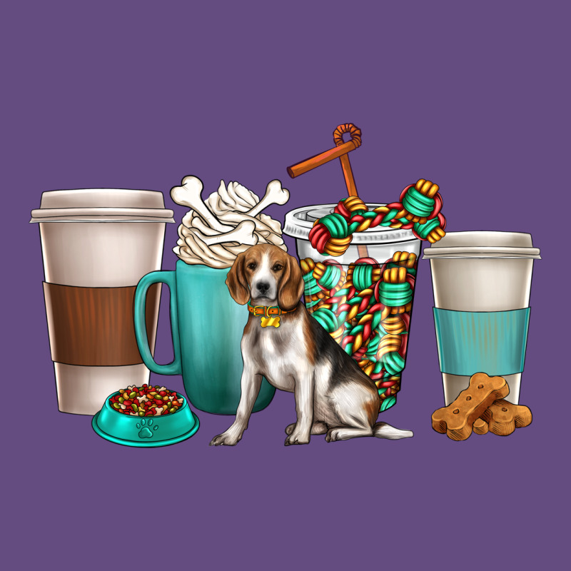Beagle Dog Coffee Cups Vintage Hoodie by texasbilliewilder | Teevron