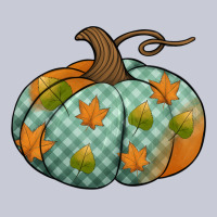 Blue Plaid Autumn Pumpkin Heavyweight Hoodie | Teevron