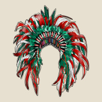 Mexican Flag Indian Headdress Urban Heavy Tee | Teevron