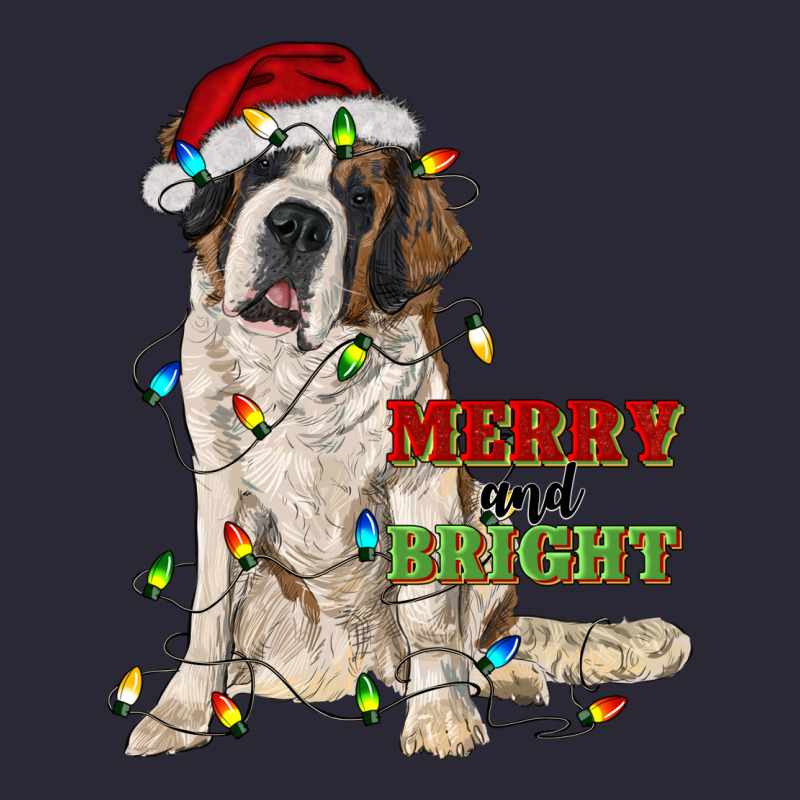 Merry And Bright Saint Bernard Vintage Tee by RanaPortraitStore | Teevron