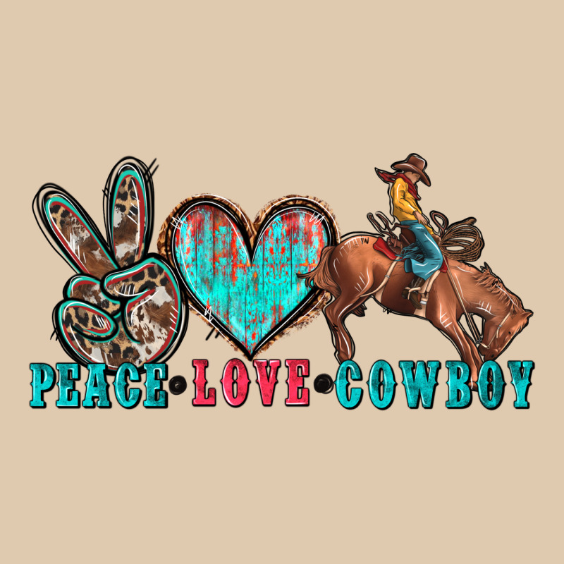Peace Love Cowboy Heavyweight Sweatshirt by Zillion Design Studio | Teevron