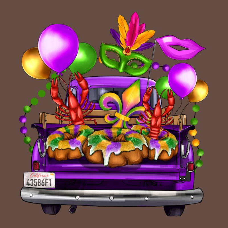 Mardi Gras Farm Truck Long Sleeve Tee by FaDigitalArtStudio | Teevron