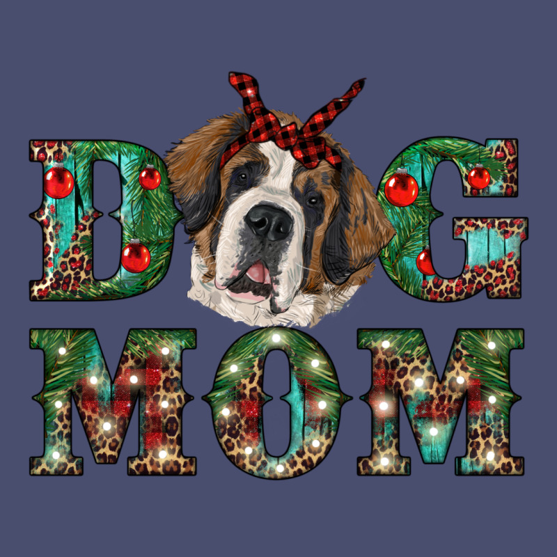 Christmas St. Bernard Dog Mom Vintage Tee by RanaPortraitStore | Teevron
