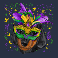 Mardi Gras Dachshund Puppy With Mask Heavyweight Sweatshirt | Teevron