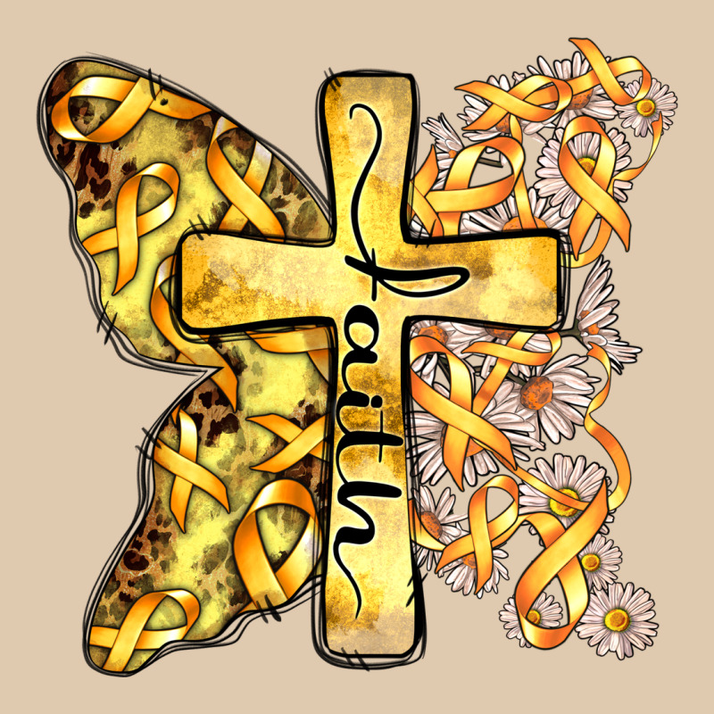 Faith Child Cancer Cross Heavyweight Sweatshirt by Zillion Design Studio | Teevron
