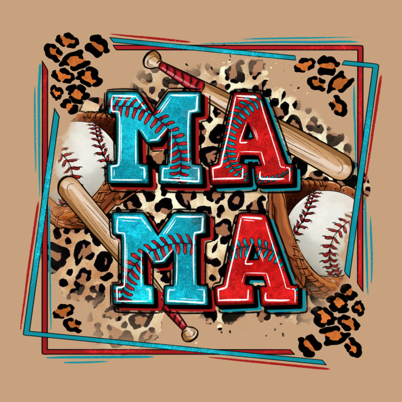 Baseball Mama With Leopard Vintage Tee by Zillion Design Studio | Teevron