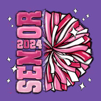 Senior 2024 Pink Cheer Premium Sweatshirt | Teevron