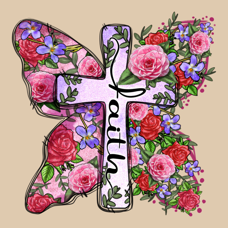 Faith Butterfly Cross Heavyweight Sweatshirt by Zillion Design Studio | Teevron