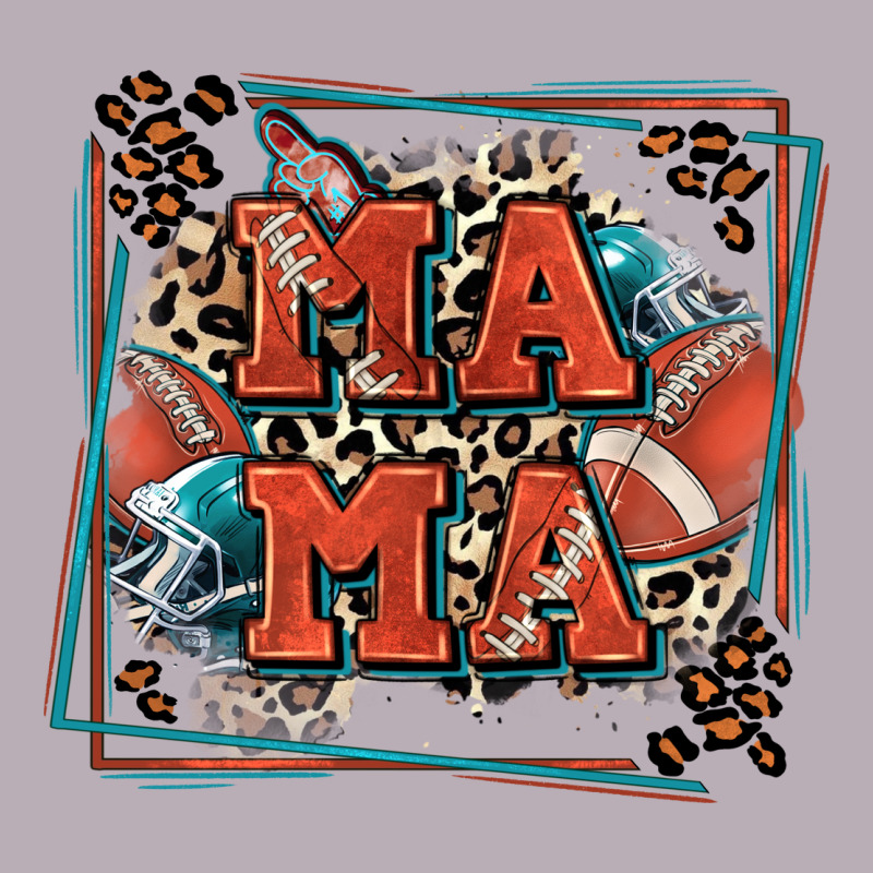 American Football Mama With Leopard Vintage Tee by Zillion Design Studio | Teevron