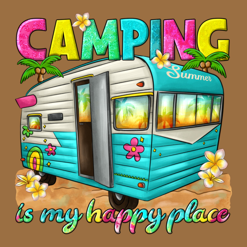 Camping Is My Happy Place Vintage Tee by texasbilliewilder | Teevron
