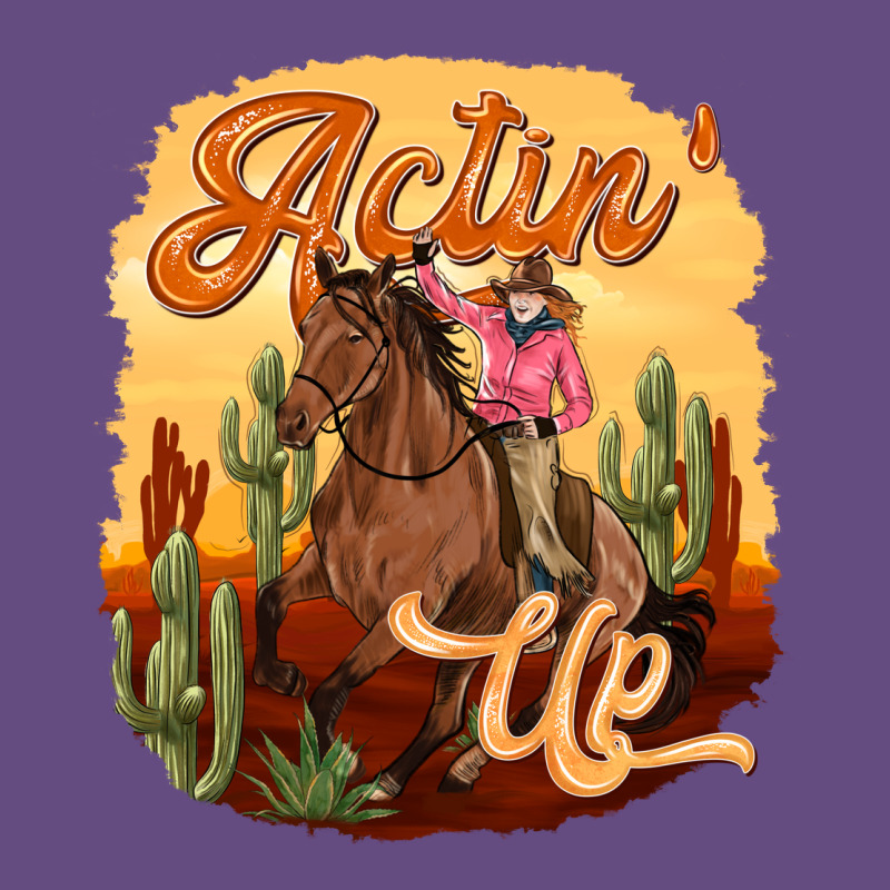 Cowgirl Actin Up Vintage Hoodie by texasbilliewilder | Teevron