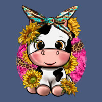 Cut Cow With Sunflower And Leopard  Pink Vintage Hoodie | Teevron