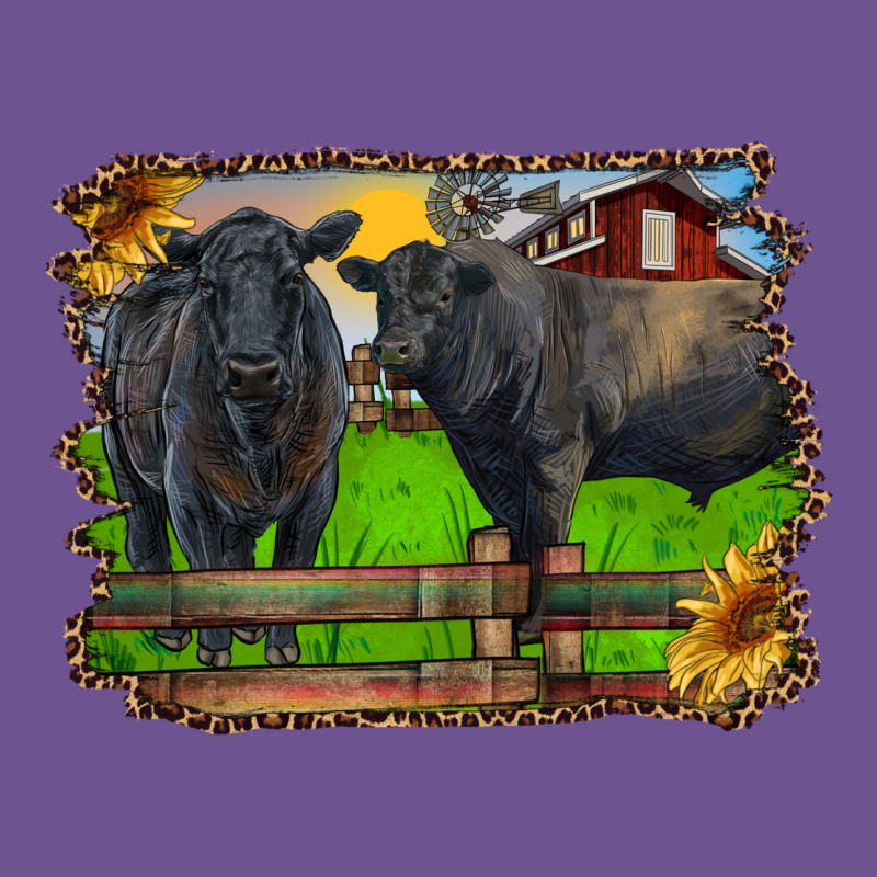 Black Angus Cattle And Bull In Barnyard Vintage Tee by RanaPortraitStore | Teevron