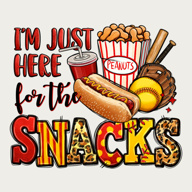 I'm Just Here For The Snacks Softball Zipper Hoodie by Jasminsmagicworld | Teevron